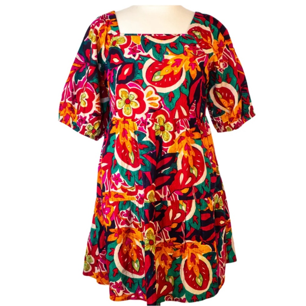 Tropical Fiesta Dress by Mlle Gabrielle, Size 2X